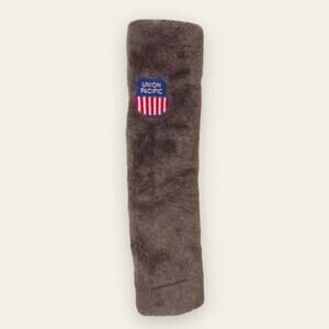 Union Pacific Railroad Faux Fur Seat Belt Cover